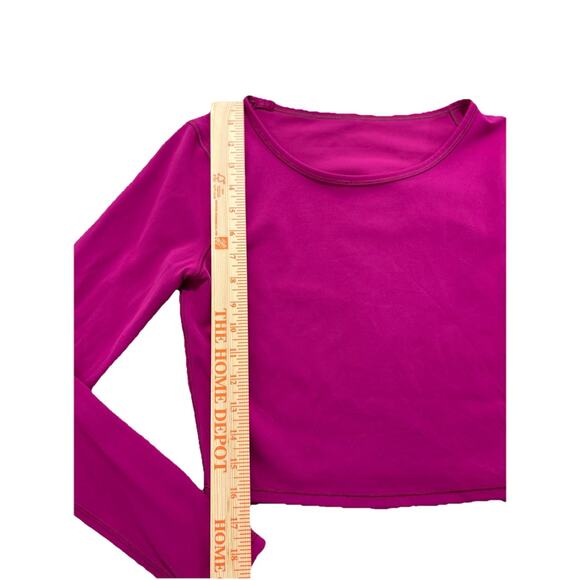 Lululemon Wunder Train Cropped Long Sleeve Shirt - Size Missing Runs Like 4/6  - Picture 2 of 5